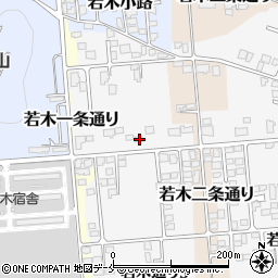 山形県東根市若木通り2丁目14周辺の地図