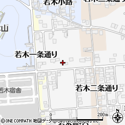 山形県東根市若木通り2丁目10周辺の地図