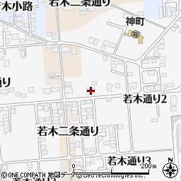 山形県東根市若木通り2丁目30周辺の地図