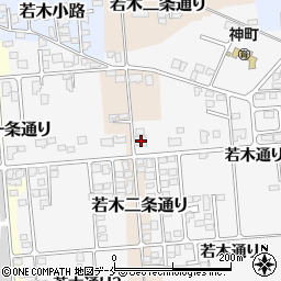 山形県東根市若木通り2丁目26周辺の地図