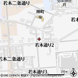山形県東根市若木通り2丁目40周辺の地図