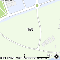 宮城県東松島市大曲（下台）周辺の地図
