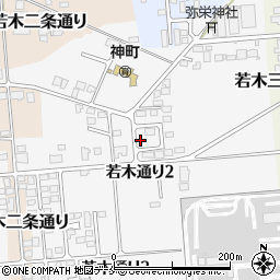 山形県東根市若木通り2丁目44-6周辺の地図