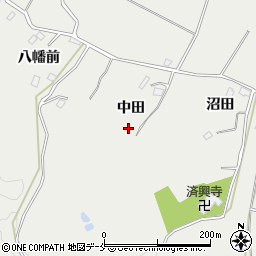 宮城県東松島市上下堤中田周辺の地図