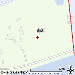 宮城県東松島市大曲南浜周辺の地図