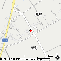 宮城県東松島市矢本蛭坪周辺の地図