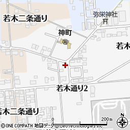 山形県東根市若木通り2丁目44-7周辺の地図