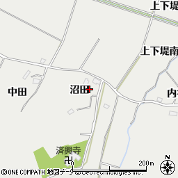 宮城県東松島市上下堤沼田周辺の地図