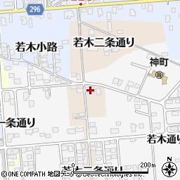 山形県東根市若木二条通り24周辺の地図