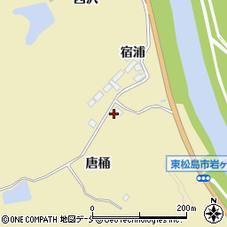 宮城県東松島市川下唐桶42周辺の地図