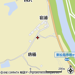 宮城県東松島市川下唐桶周辺の地図