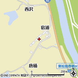 宮城県東松島市川下唐桶38-1周辺の地図