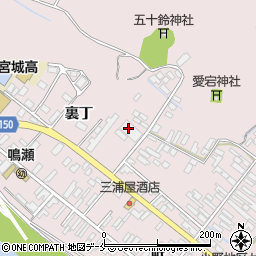 宮城県東松島市小野裏丁周辺の地図