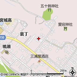 宮城県東松島市小野（裏丁）周辺の地図