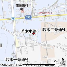 山形県東根市若木小路16-8周辺の地図