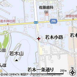 山形県東根市若木一条通り12周辺の地図