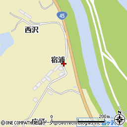 宮城県東松島市川下（宿浦）周辺の地図