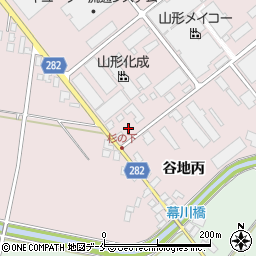 山形県西村山郡河北町谷地真木263周辺の地図