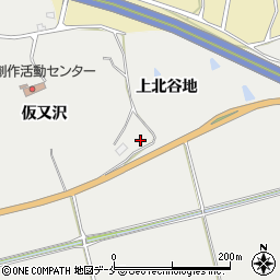 宮城県東松島市上下堤（上北谷地）周辺の地図
