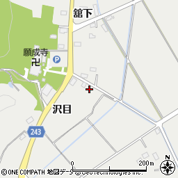 宮城県東松島市矢本沢目周辺の地図