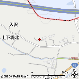 宮城県東松島市上下堤入沢周辺の地図