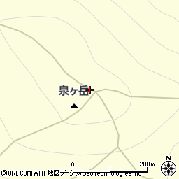 泉ケ岳周辺の地図