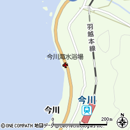 今川海水浴場周辺の地図
