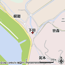 宮城県東松島市小野下田周辺の地図