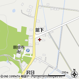 宮城県東松島市矢本舘下周辺の地図