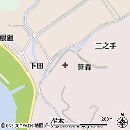 宮城県東松島市小野笹森周辺の地図