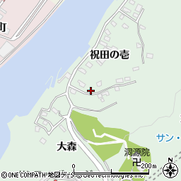 宮城県石巻市渡波祝田の壱18-2周辺の地図