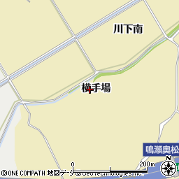 宮城県東松島市川下横手場周辺の地図