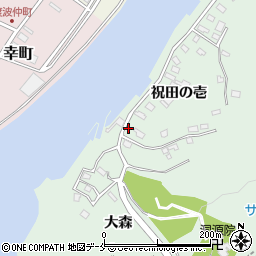 宮城県石巻市渡波祝田の壱13周辺の地図