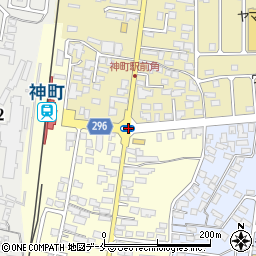 神町駅前周辺の地図