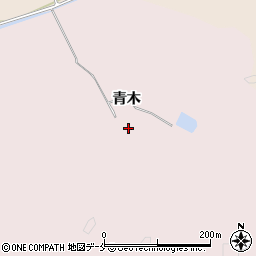 宮城県東松島市小野青木周辺の地図