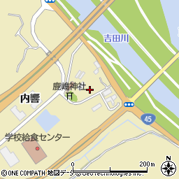 宮城県東松島市川下内響周辺の地図