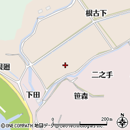 宮城県東松島市根古下周辺の地図