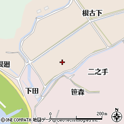 宮城県東松島市根古（下）周辺の地図