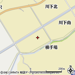 宮城県東松島市川下中谷地周辺の地図
