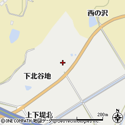 宮城県東松島市上下堤下北谷地周辺の地図
