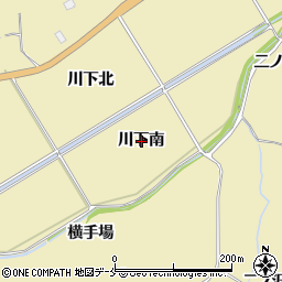宮城県東松島市川下南周辺の地図