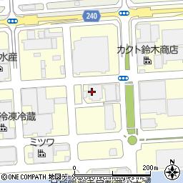 株式会社三政商店　魚町工場周辺の地図
