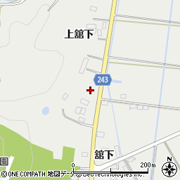 宮城県東松島市矢本上舘下周辺の地図