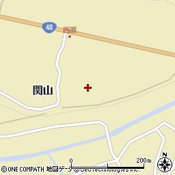 山形県東根市関山周辺の地図