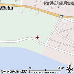 宮城県石巻市渡波（長浜）周辺の地図