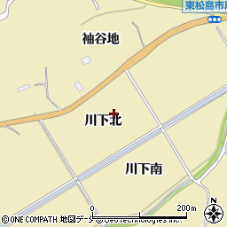 宮城県東松島市川下周辺の地図