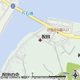宮城県石巻市渡波祝田4-3周辺の地図