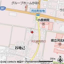 山形県西村山郡河北町谷地砂田248周辺の地図