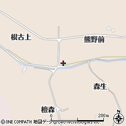 宮城県東松島市根古周辺の地図