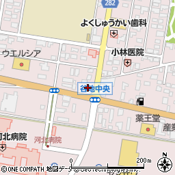 ピザ・テンフォー　山形河北店周辺の地図